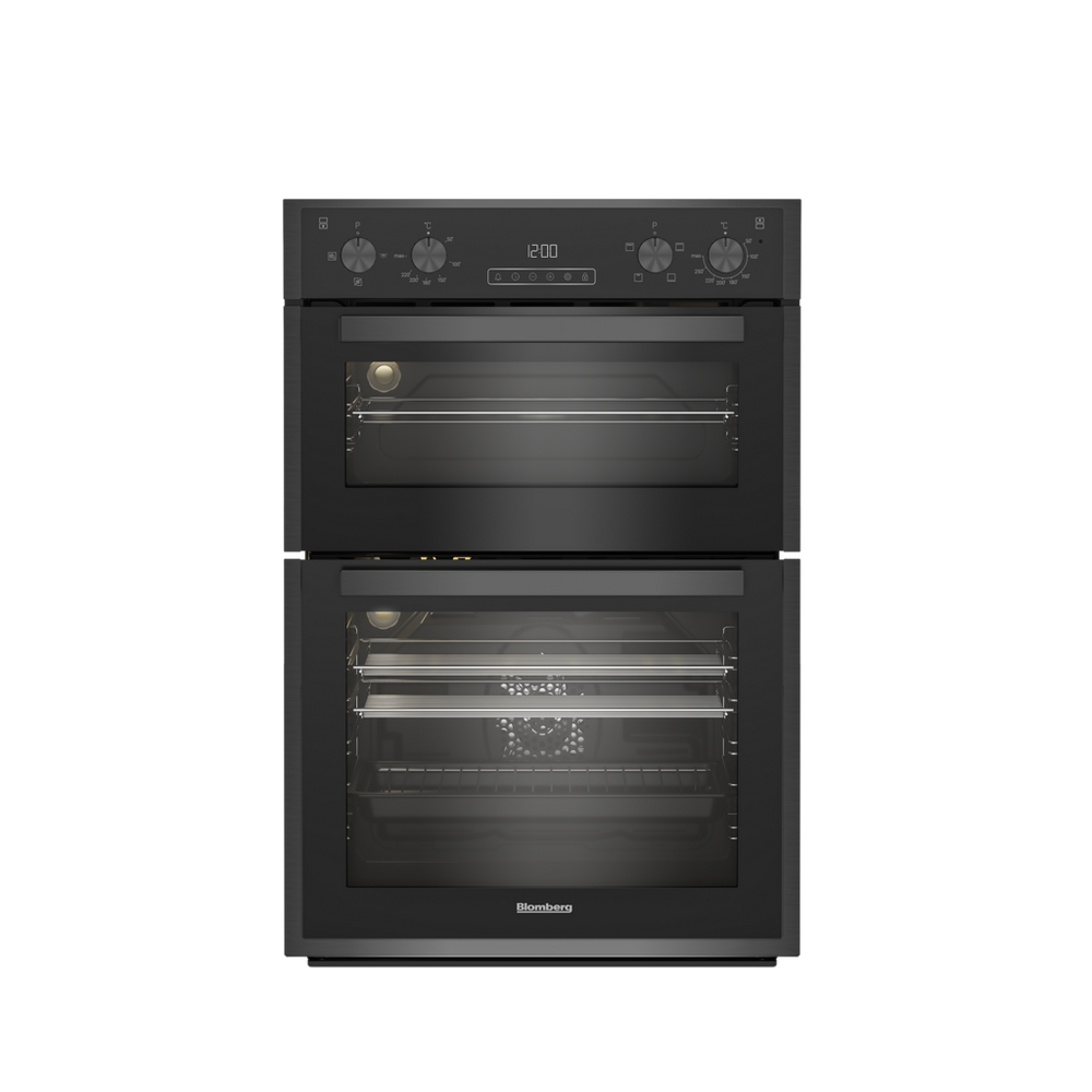 Blomberg RODN9202DX Double Oven 90cm Eye Level Dark Steel