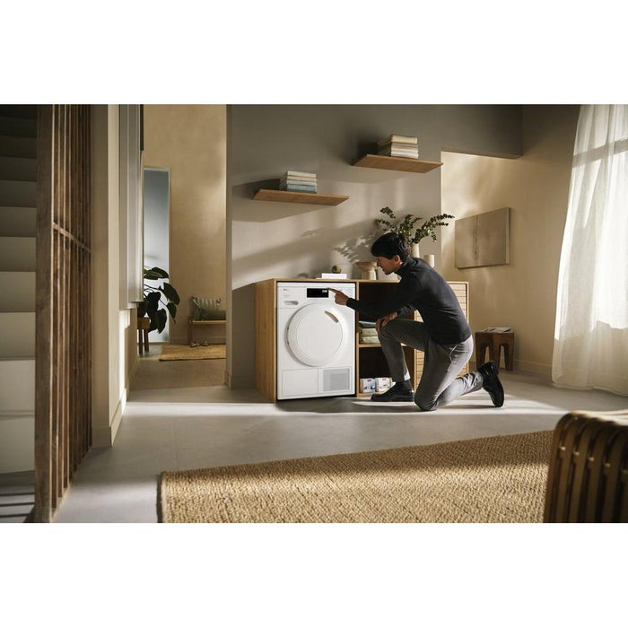 Miele TEC665WP 8kg Heat Pump Tumble Dryer - Lotus White