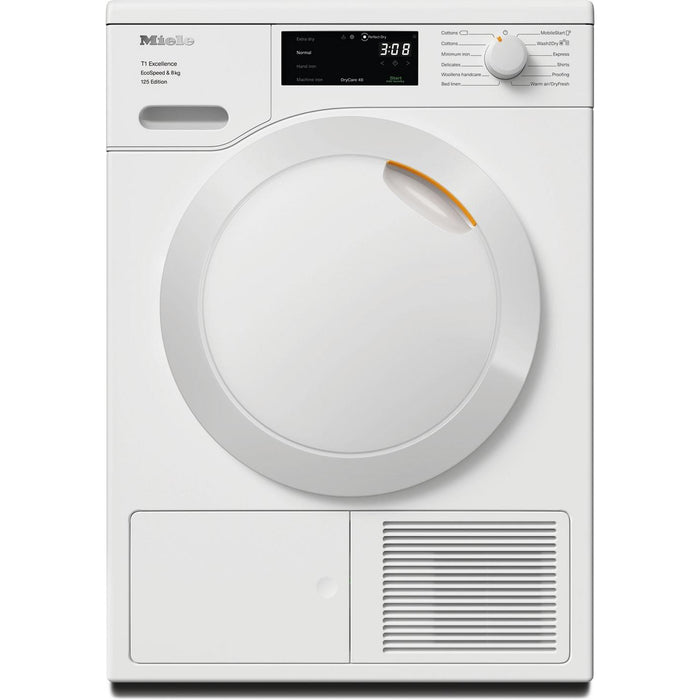 Miele TEC665WP 8kg Heat Pump Tumble Dryer - Lotus White