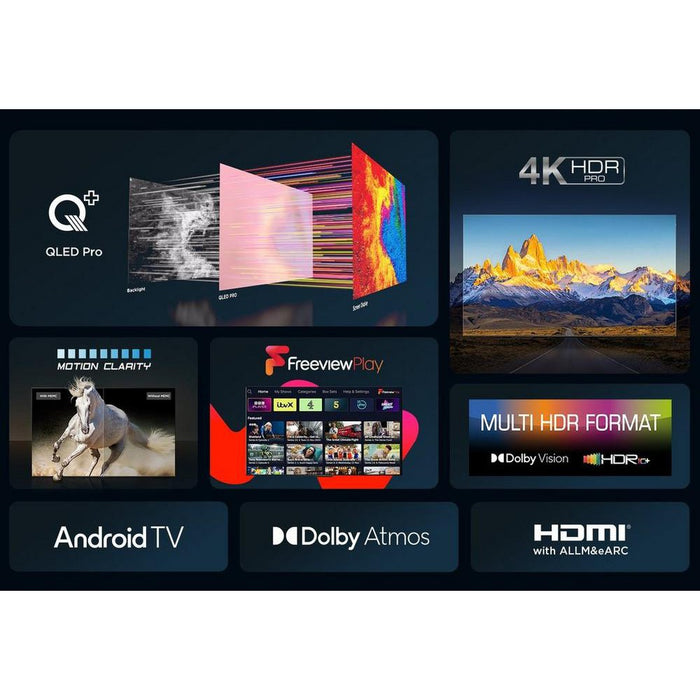 TCL 43C655K 43" 4K QLED HDR Pro Android TV