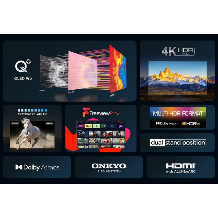 TCL 65C655K 65" 4K QLED HDR Pro Android TV