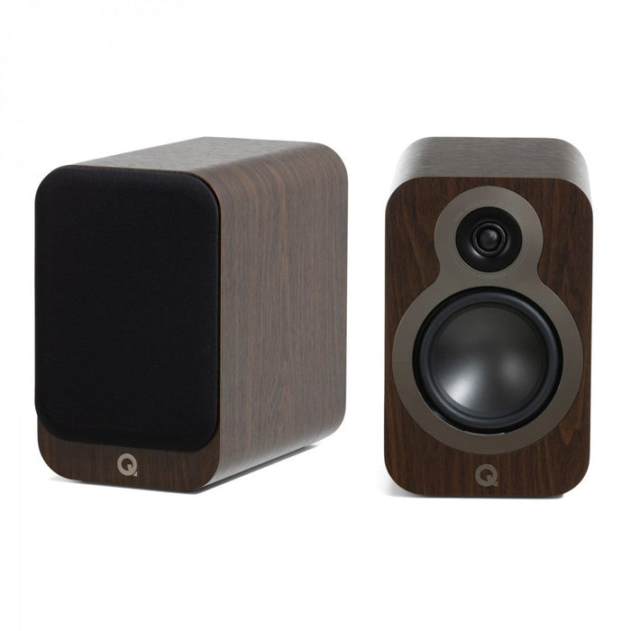 Q Acoustics 3020c Bookshelf Speakers Walnut