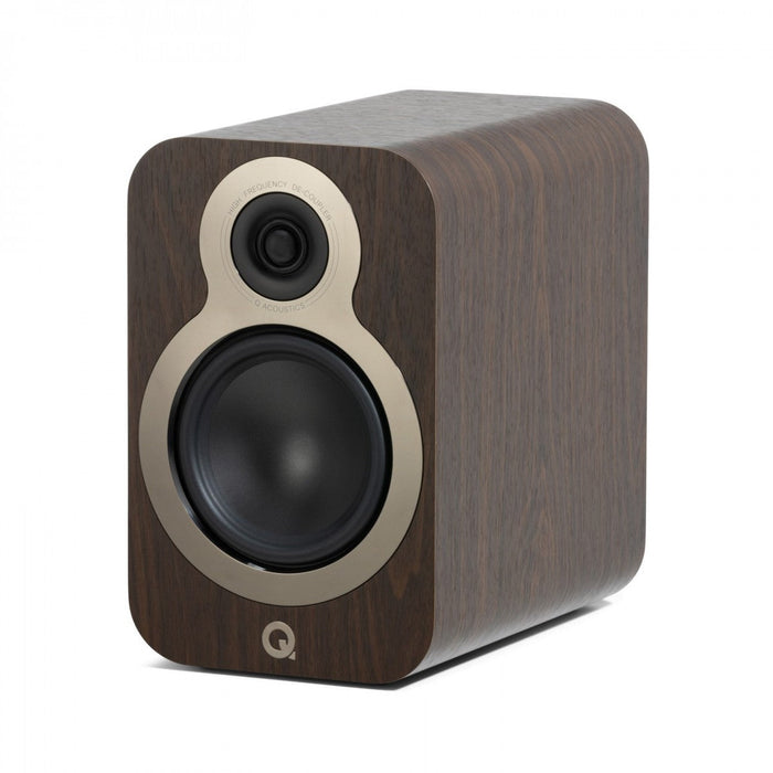 Q Acoustics 3020c Bookshelf Speakers Walnut