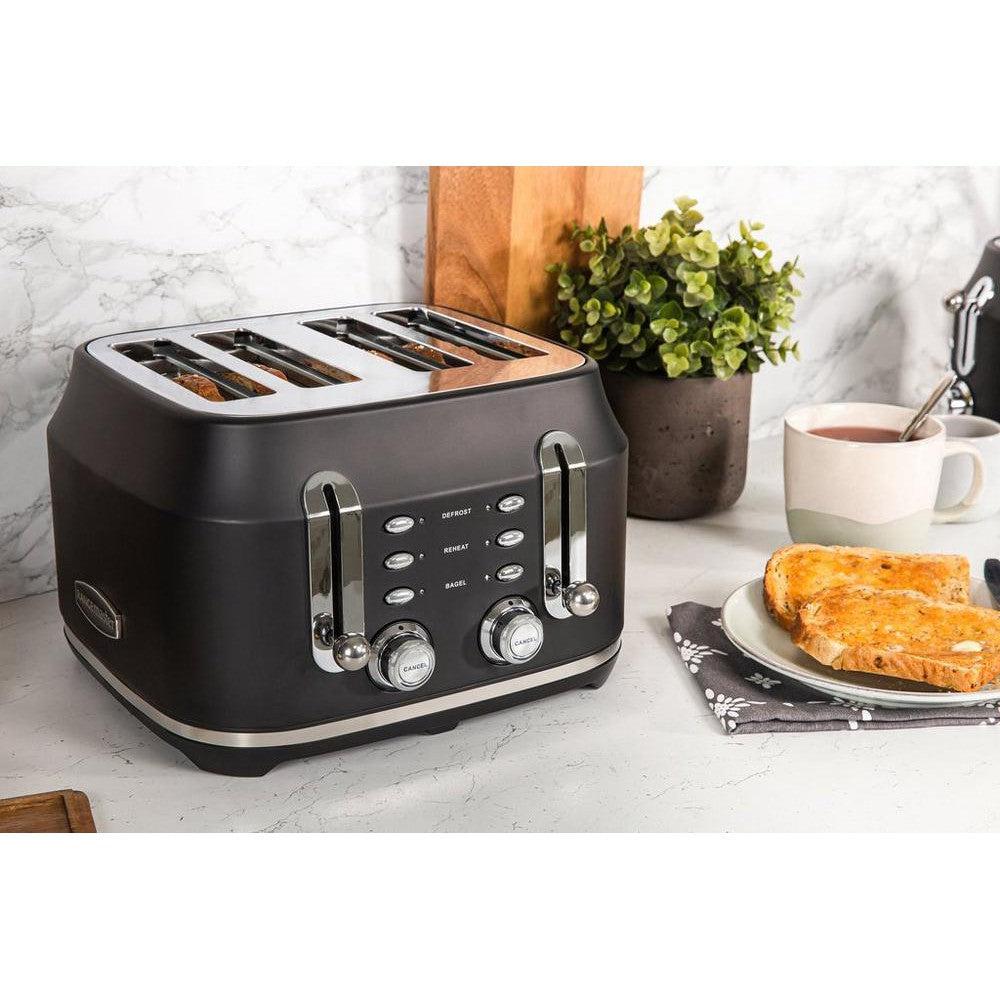 Rangemaster Traditional 4 Slice Toaster Black-northXsouth Ireland